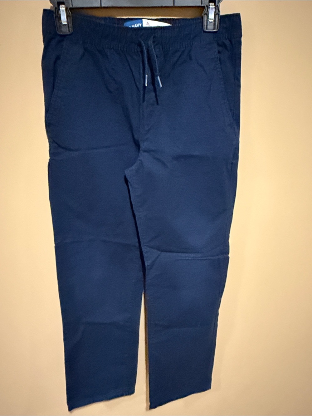 Old Navy Boys Navy Elastic Drawstring Chinos Size XL